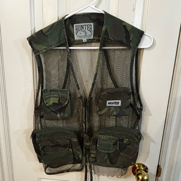 vintage thrift distressed army vest mesh taking offers - Picture 6 of 7